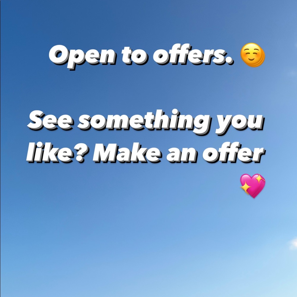 Open to offers!